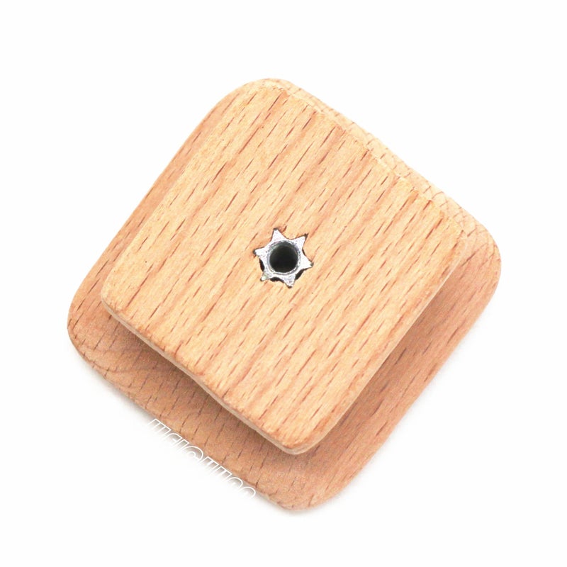 WEICHUAN 10PCS Square Unfinished Wood Drawer Knobs Pulls Handles - Cabinet Furniture Drawer Knobs Pulls Handles (Length and Width: 1-3/4 Inches Height: 3/4 Inch) - Image 4